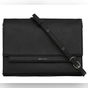 Matt & Nat SILVI Vegan Leather Crossbody Bag - black